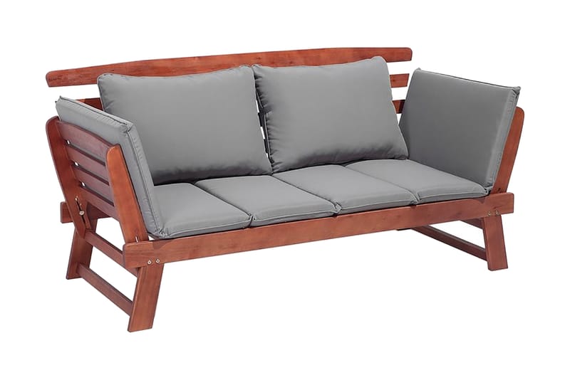 Trädgårdssoffa Portici 210 cm - Trä/Natur - Loungesoffor - Balkongsoffa - Utesoffa