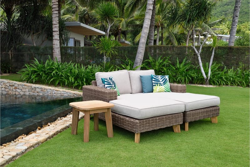 Utesoffa Bahamas med Armstöd Vänster - Beige - Utemöbler & utemiljö - Loungemöbler - Loungesoffor