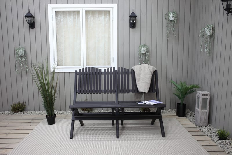 Utesoffa Delpino - Kaffesvart - Utemöbler & utemiljö - Loungemöbler - Loungesoffor