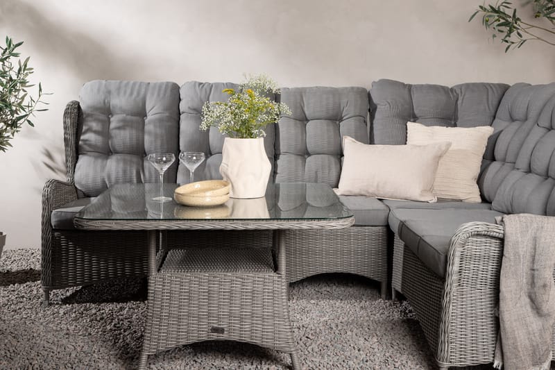 Washington Hörnsoffa Utomhus - Grå - Utemöbler & utemiljö - Loungemöbler - Loungesoffor