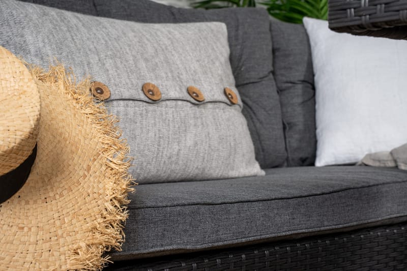 Watford Hörnsoffa Utomhus - Svart - Utemöbler & utemiljö - Loungemöbler - Loungesoffor