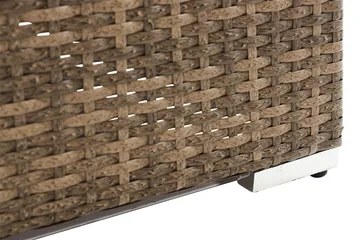 Wisconsin Loungesoffa Utomhus Utomhus med Armstöd 2-sits - Glas/Konstrotting/Sand - Utemöbler & utemiljö - Balkong & altan - Balkongmöbler - Balkongsoffa