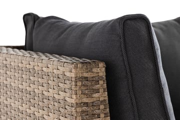 Wisconsin Loungesoffa Utomhus Utomhus med Armstöd 2-sits - Glas/Konstrotting/Sand - Utemöbler & utemiljö - Balkong & altan - Balkongmöbler - Balkongsoffa