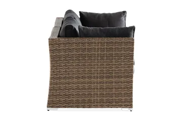 Wisconsin Loungesoffa Utomhus Utomhus med Armstöd 2-sits - Glas/Konstrotting/Sand - Utemöbler & utemiljö - Balkong & altan - Balkongmöbler - Balkongsoffa