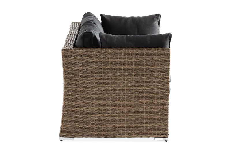 Wisconsin Loungesoffa Utomhus Utomhus med Armstöd 2-sits - Glas/Konstrotting/Sand - Utemöbler & utemiljö - Balkong & altan - Balkongmöbler - Balkongsoffa