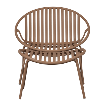 Loungestol + Pall Bruce Utomhus - Laxrosa - Utemöbler & utemiljö - Loungemöbler - Loungestol utomhus