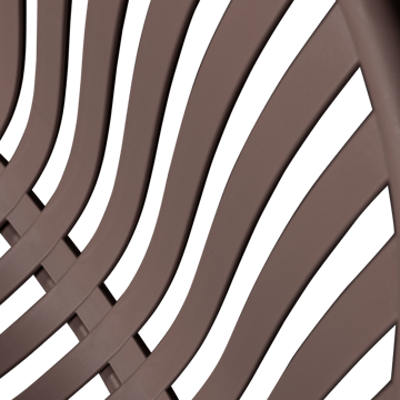 Loungestol + Pall Bruce Utomhus - Lila/Brun - Utemöbler & utemiljö - Loungemöbler - Loungestol utomhus