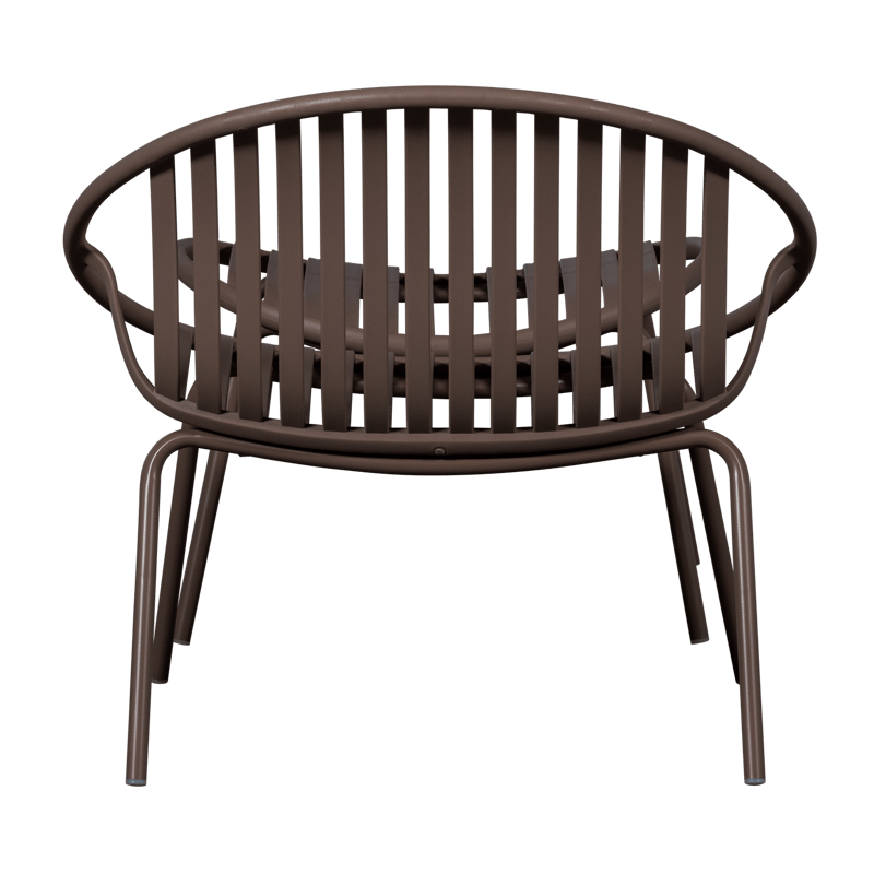 Loungestol + Pall Bruce Utomhus - Lila/Brun - Utemöbler & utemiljö - Loungemöbler - Loungestol utomhus