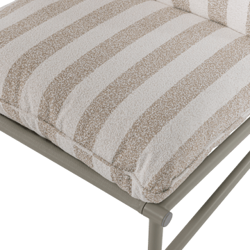 Loungestol Elvo 82 cm Utomhus - Sand/Vit - Utemöbler & utemiljö - Loungemöbler - Loungestol utomhus