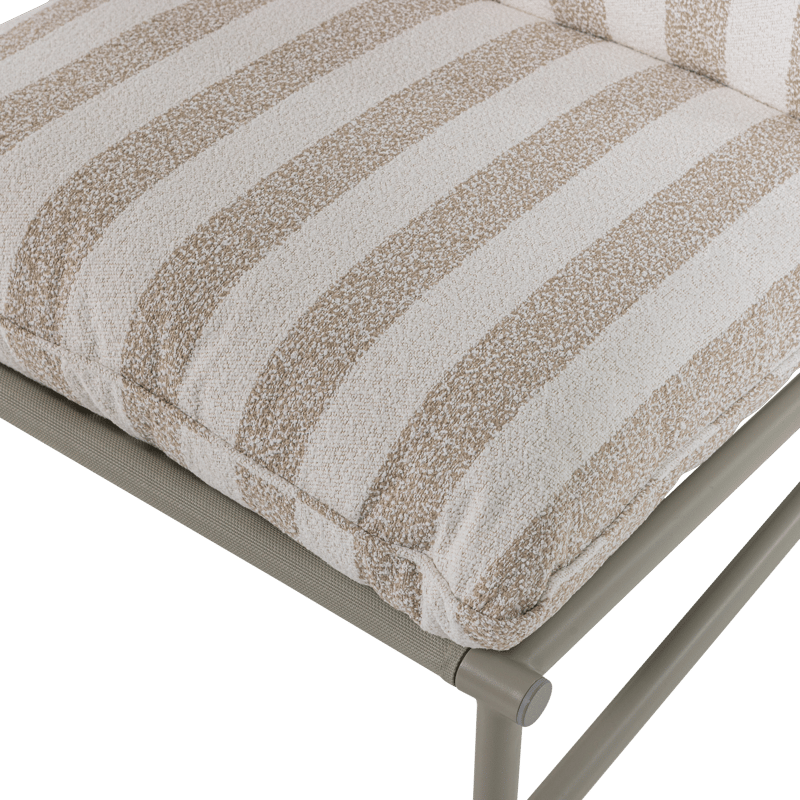 Loungestol Elvo 82 cm Utomhus - Sand/Vit - Utemöbler & utemiljö - Loungemöbler - Loungestol utomhus