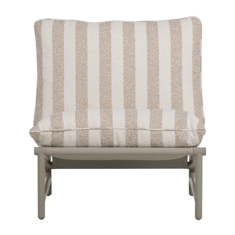 Loungestol Elvo 82 cm Utomhus, Sand/Vit