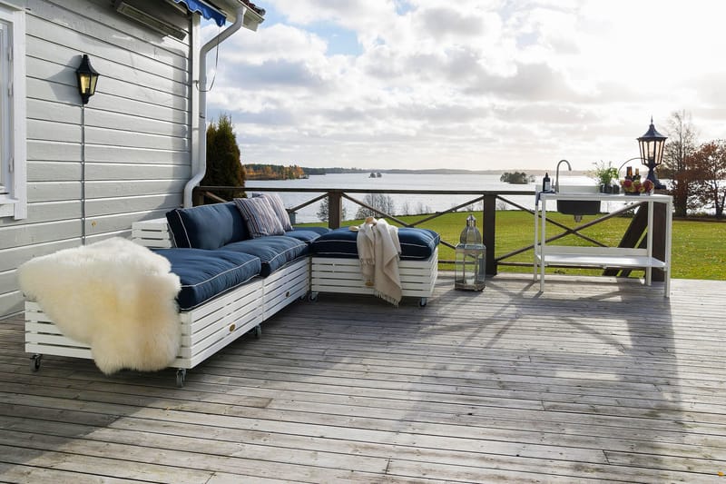 Bara Vara Utefåtölj - Vitlaserad - Utemöbler & utemiljö - Loungemöbler - Loungestol utomhus