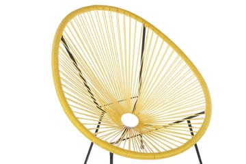 Cayaco Utestol - Konstrotting/Gul - Utemöbler & utemiljö - Loungemöbler - Loungestol utomhus