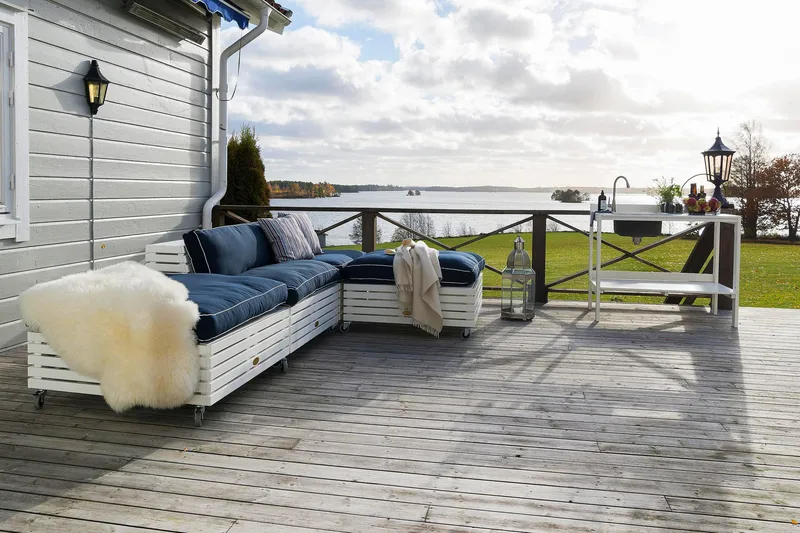 Hillerstorp Bara Vara Utefåtölj - Vitlaserad - Utemöbler & utemiljö - Loungemöbler - Loungestol utomhus