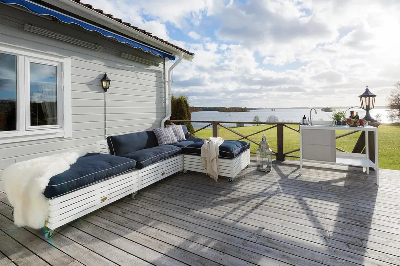 Hillerstorp Bara Vara Utefåtölj - Vitlaserad - Utemöbler & utemiljö - Loungemöbler - Loungestol utomhus