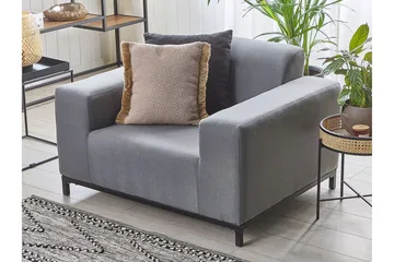 Hughen Utefåtölj 2-pack - Grå/Svart - Utemöbler & utemiljö - Loungemöbler - Loungestol utomhus