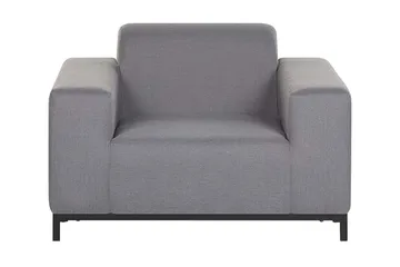 Hughen Utefåtölj 2-pack - Grå/Svart - Utemöbler & utemiljö - Loungemöbler - Loungestol utomhus