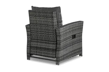 James Recliner Utefåtölj – Justerbar Loungefåtölj för Uteplats i Konstrotting - Grå - Utemöbler & utemiljö - Loungemöbler - Loungestol utomhus