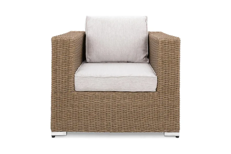 Marcus Loungefåtölj med Dyna - Utefåtölj Rotting Utemöbler - Natur Brun - Utemöbler & utemiljö - Loungemöbler - Loungestol utomhus