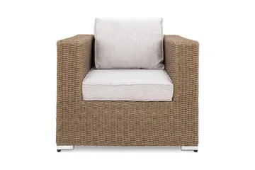 Marcus Loungefåtölj med Dyna - Utefåtölj Rotting Utemöbler - Natur Brun - Utemöbler & utemiljö - Loungemöbler - Loungestol utomhus