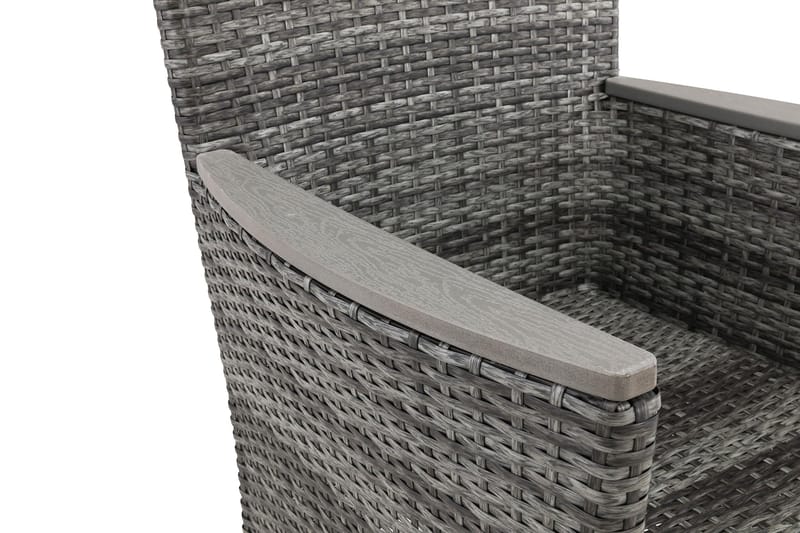 Thor Lyx Utefåtölj med Armledare - Loungefåtölj för Utemöbler i Konstrotting - Grå - Utemöbler & utemiljö - Loungemöbler - Loungestol utomhus