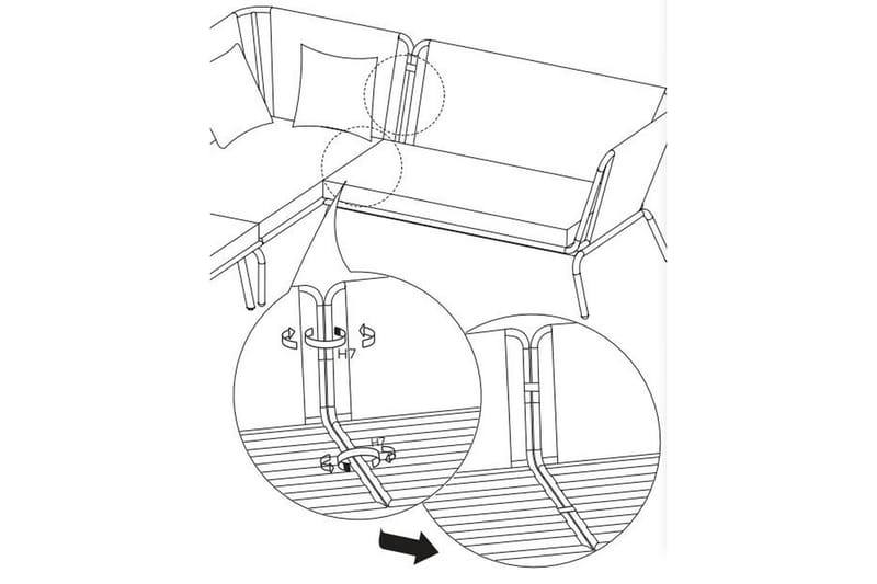 Usteryd Utefåtölj Beige - Beige - Utemöbler & utemiljö - Loungemöbler - Loungestol utomhus