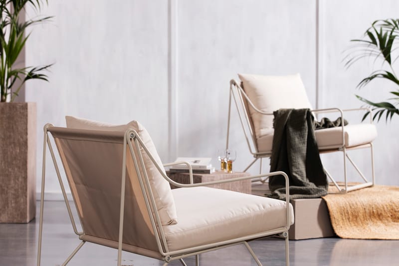 Utefåtölj Usteryd Beige - Beige - Utemöbler & utemiljö - Loungemöbler - Loungestol utomhus
