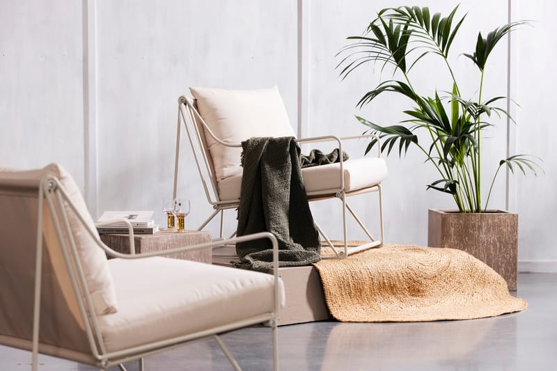 Utefåtölj Usteryd Beige - Beige - Utemöbler & utemiljö - Loungemöbler - Loungestol utomhus