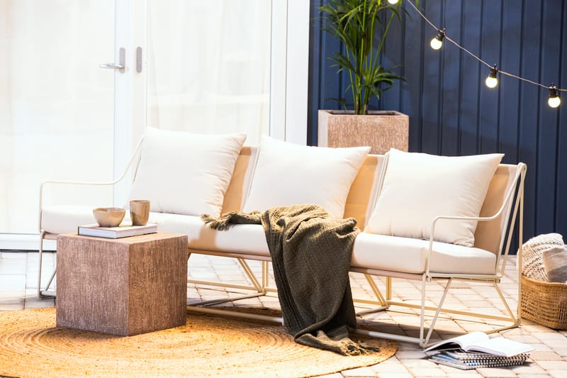 Utefåtölj Usteryd Beige - Beige - Utemöbler & utemiljö - Loungemöbler - Loungestol utomhus