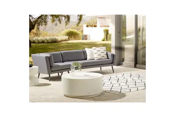 Soffa Loretello Grå, Vänstervänd - Grå, Vänstervänd - Utemöbler & utemiljö - Loungemöbler - Loungesoffor