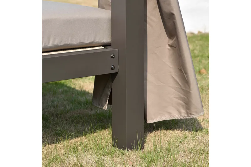 Morocco Solsäng - Mörkbrun/Beige - Utemöbler & utemiljö - Loungemöbler - Solbädd