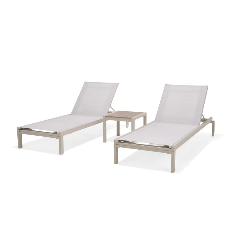 Solsäng för utomhusbruk Urbanite solsäng med hjul - grå - Utemöbler & utemiljö - Loungemöbler - Solbädd