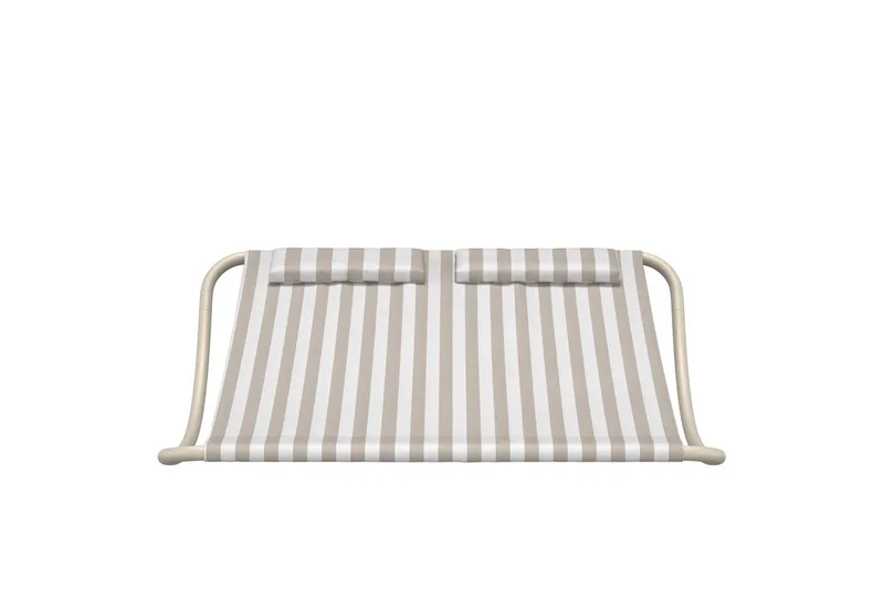 Solsäng Gordo Utomhus - Beige/vit - Utemöbler & utemiljö - Utestol & trädgårdsstol - Solsäng & solvagn