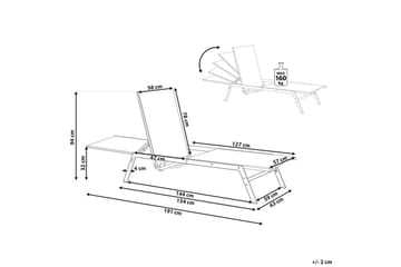 Solsäng Vernazza - Utemöbler & utemiljö - Utestol & trädgårdsstol - Solsäng & solvagn