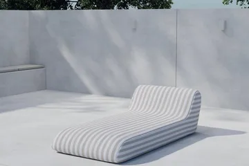 Solstol Redang Utomhus - Beige och vita ränder - Utemöbler & utemiljö - Loungemöbler - Solbädd