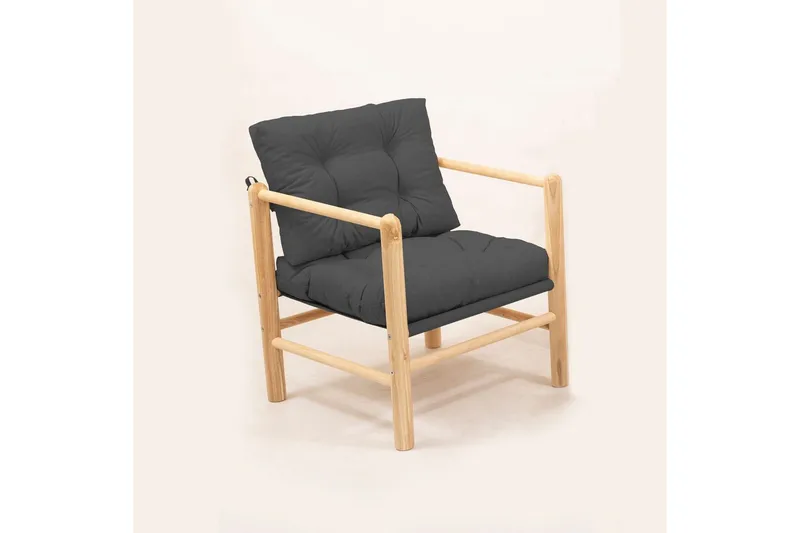 Trädgård 1-sitssoffa Hue Antracit, Antracit