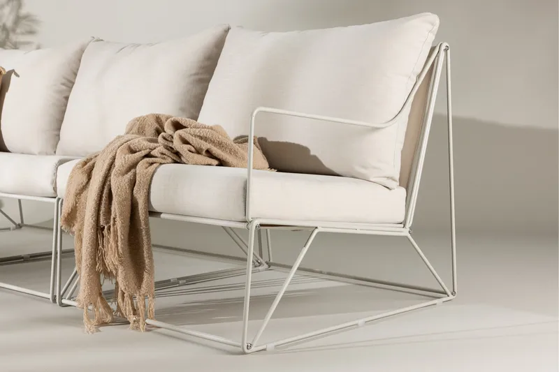 Usteryd 3 sits Loungesoffa - Beige - Utemöbler & utemiljö - Loungemöbler - Loungesoffor