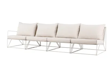 Usteryd 4 sits Loungesoffa - Beige - Utemöbler & utemiljö - Loungemöbler - Loungesoffor