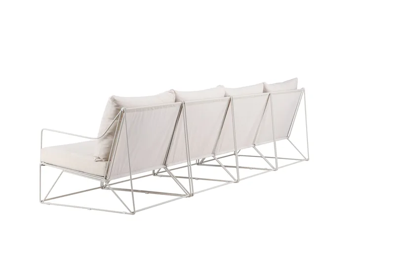 Usteryd 4 sits Loungesoffa - Beige - Utemöbler & utemiljö - Loungemöbler - Loungesoffor