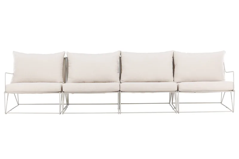 Usteryd 4 sits Loungesoffa - Beige - Utemöbler & utemiljö - Loungemöbler - Loungesoffor