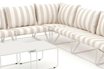 Usteryd utomhus hörnsoffa 7-sits vändbar - Beige/Striped - Utemöbler & utemiljö - Loungemöbler - Loungeset & loungegrupp