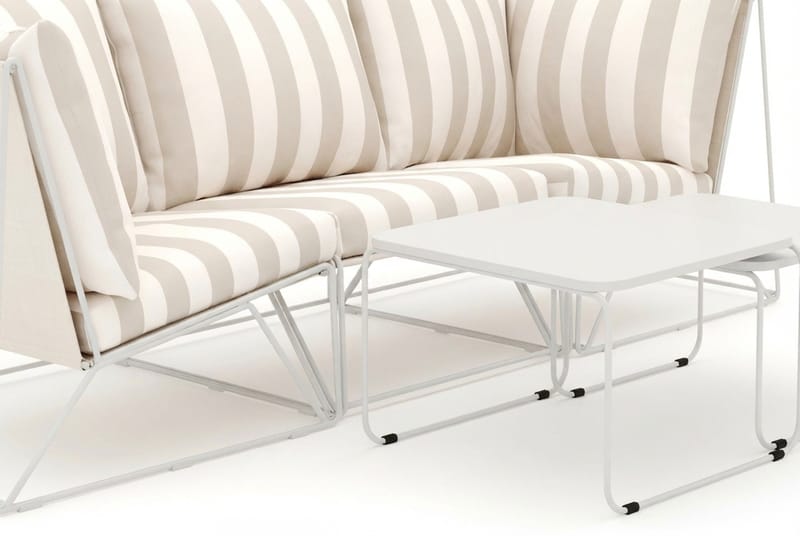 Usteryd utomhus rak 3-sits soffa - Beige/Striped - Utemöbler & utemiljö - Loungemöbler - Loungeset & loungegrupp