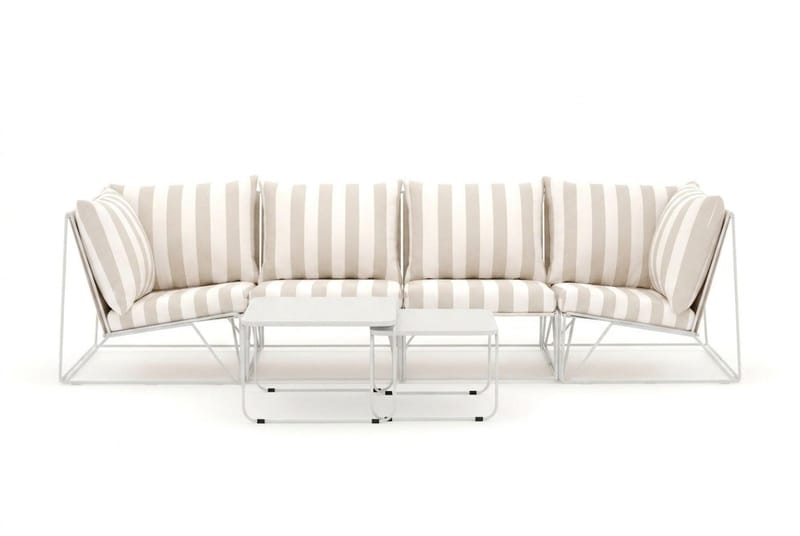 Usteryd utomhus rak 4-sits soffa - Beige/Striped - Utemöbler & utemiljö - Loungemöbler - Loungeset & loungegrupp