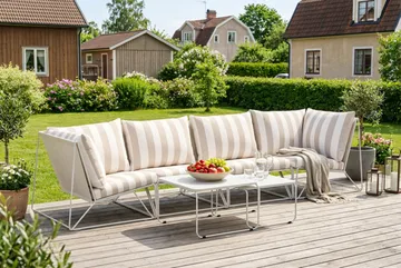 Usteryd utomhus rak 4-sits soffa - Beige/Striped - Utemöbler & utemiljö - Loungemöbler - Loungesoffor