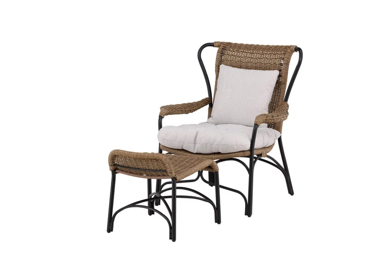 Loreto Utefåtölj - Svart - Utemöbler & utemiljö - Utestol & trädgårdsstol - Utefåtölj & loungefåtölj