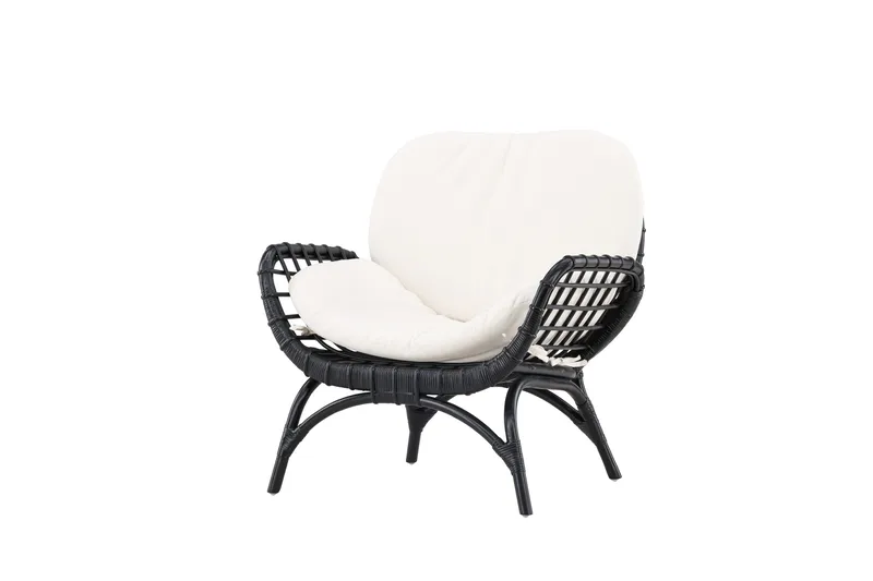 Moana Utefåtölj - Svart - Utemöbler & utemiljö - Utestol & trädgårdsstol - Utefåtölj & loungefåtölj