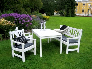 Utomhussoffa Europe 3-sits - Vit - Utemöbler & utemiljö - Utesoffa - Trädgårdsbänk & utebänk