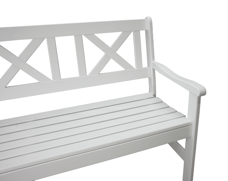 Utomhussoffa Europe 3-sits - Vit - Utemöbler & utemiljö - Utesoffa - Trädgårdsbänk & utebänk