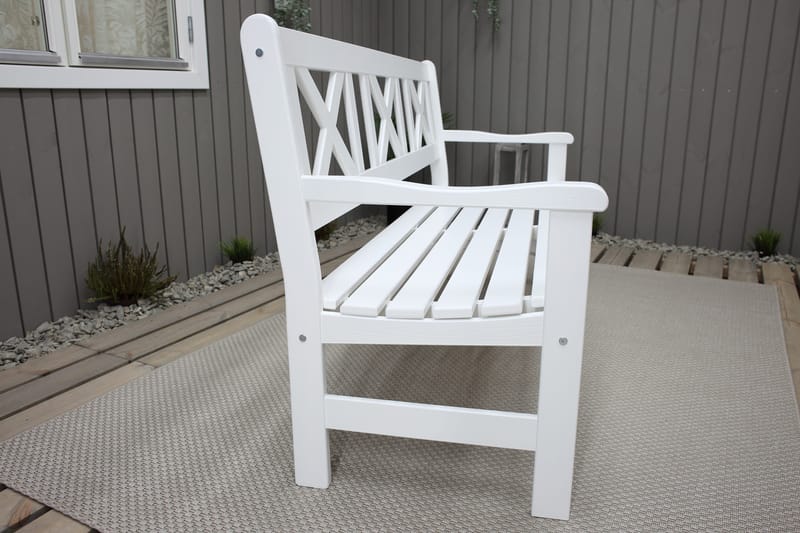 Utomhussoffa Europe 3-sits - Vit - Utemöbler & utemiljö - Utesoffa - Trädgårdsbänk & utebänk