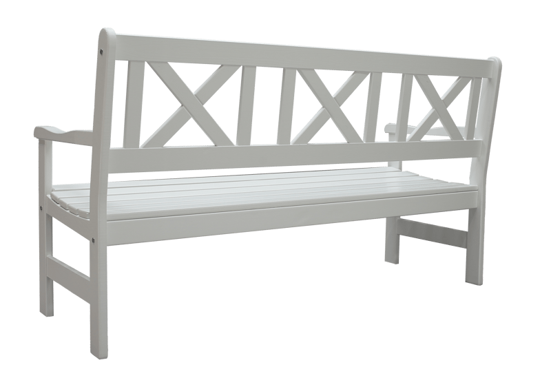 Utomhussoffa Europe 3-sits - Vit - Utemöbler & utemiljö - Utesoffa - Trädgårdsbänk & utebänk